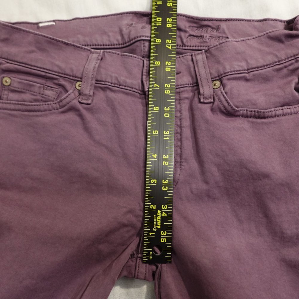 7 for all Mankind Gwenevere cropped women's 27 purple - Picture 12 of 16